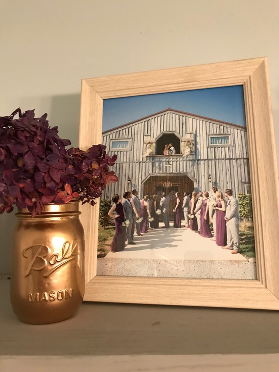Copper Wedding Vase Copper Mason Jar Home Decor Farmhouse Etsy