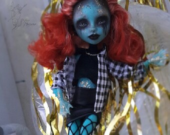Lorna McNessie OOAK repaint custom monser hlgh doll