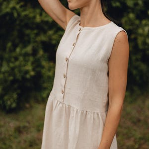 Loose linen dress  / soft linen dress