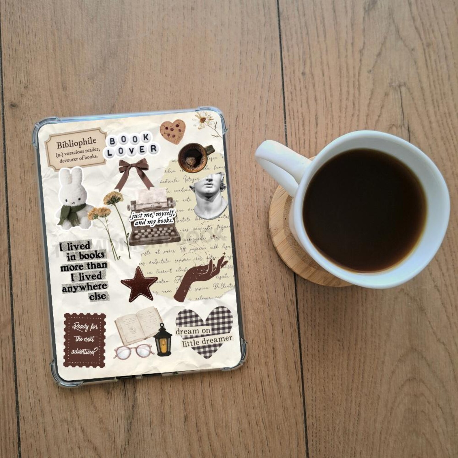 Light Academia Aesthetic | Printable Bookish Kindle and Kobo Insert for ...
