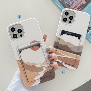 Mountain card pocket case for iPhone 12 Pro Max case iPhone 11 iPhone XR case iPhone XS Max iPhone X Case iPhone 7 8 Plus iPhone 6 in241