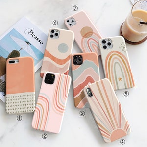 Abstract boho case for Samsung S23 Ultra S21 Samsung S20 S10 S9 S20 FE 5g Note 9 10 20 Samsung A9 Samsung Z Galaxy A52 5G A70 A90 in275