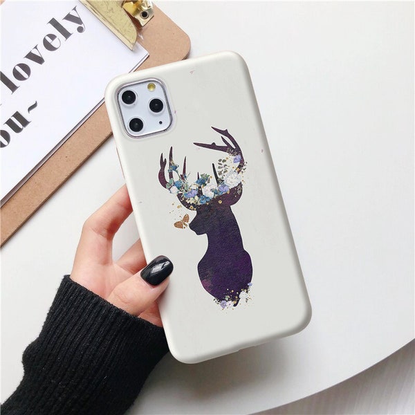 Deer case for Samsung S23 S21 Ultra case Samsung S8 S9 S10 Samsung S20 FE 5g Note 8 9 10 20 GalaxyA9 Samsung Z Flip 5 4 A52 5G A70 A90 in76