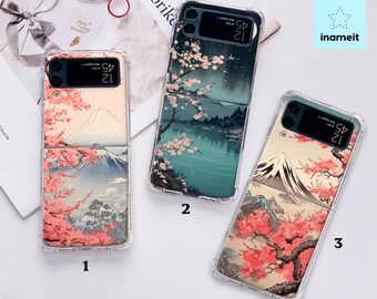 Sakura case for Samsung Galaxy Z Flip 3 Z Flip 4 Z Flip 5 5g phone cover Samsung Galaxy Z Fold 3 Z Fold 4 Z Fold 5 5G TPU in521