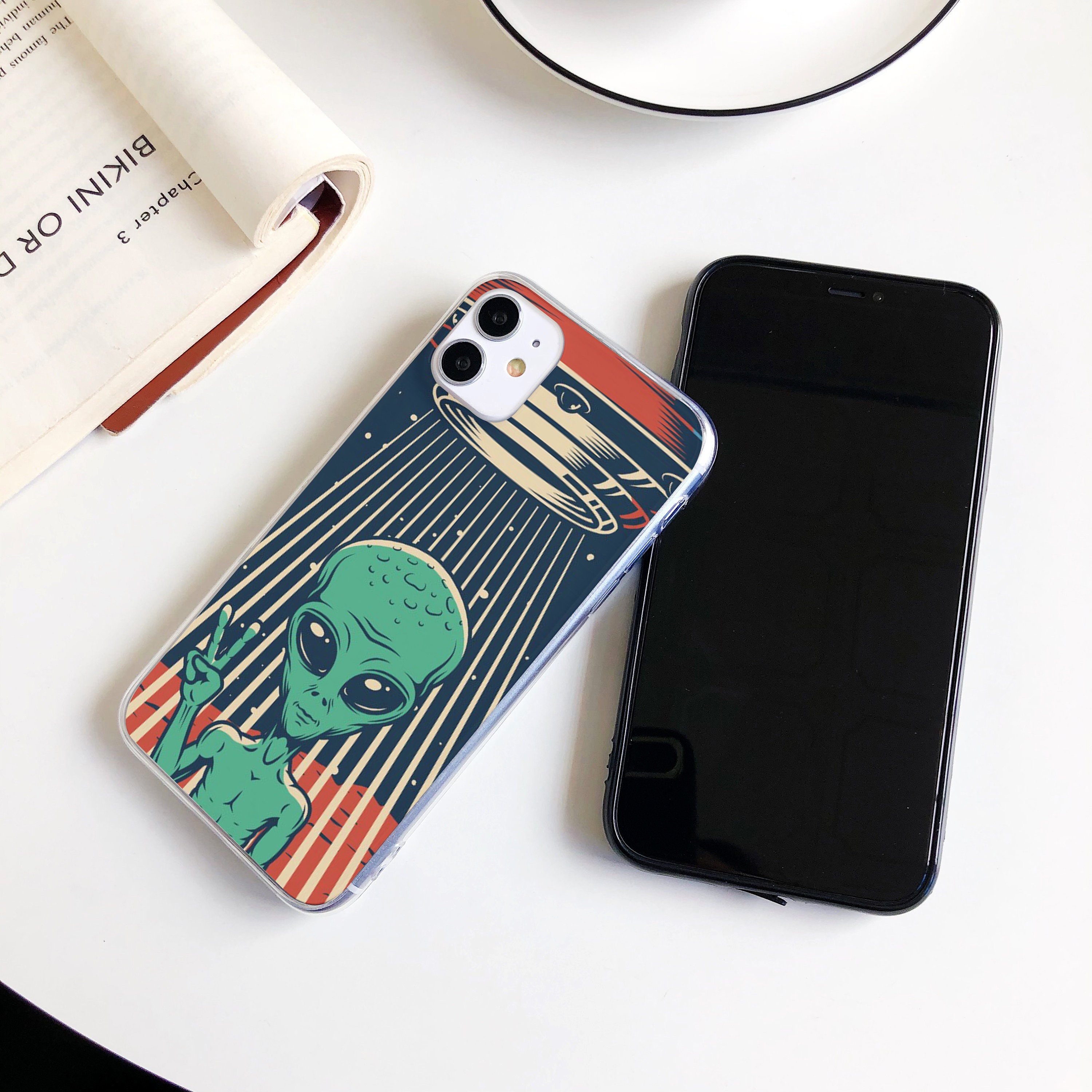 UFO Alien Case for Samsung S21 Ultra Samsung S7 S8 S9 S10 Etsy