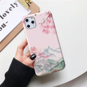 Cherry blossom case for iPhone 15 pro max 14 13 mini iPhone 12 11 iPhone XR XS Max iPhone X iPhone 7 iPhone 8 Plus iPhone sakura gift in54