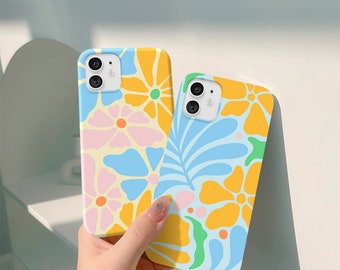 Groovy flower case for iPhone 14 plus 15 Pro Max case iPhone 13 Mini iPhone 12 11 iPhone XR XS iPhone X iPhone 7 8 Plus SE 2022 cover in507