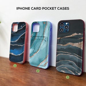 Marble card pocket case for iPhone 12 14 15 Pro Max case iPhone 11 iPhone XR case iPhone XS Max iPhone X Case iPhone 7 Iphone 8 Plus 6 in64