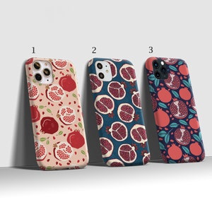 Pomegranate case for iPhone 14 13 Pro Max iPhone 12 Pro iPhone 11 Max iPhone X iPhone XR iPhone XS  iPhone 8 Plus iPhone 6 5 case in193