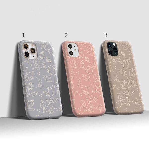 Pastel floral case for Samsung S23 S20 FE 5g Samsung S21 Ultra Galaxy S8 S9 S10 Note 9 10 20 Galaxy A9 Samsung Z Galaxy A52 5G A70 A90 in188