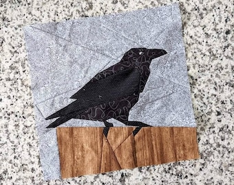 The Raven- Edgar Allan Poe Foundation paper piecing quilt pattern