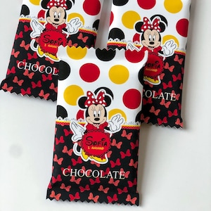 Minnie Mouse Kit Kat Chocolate Favors, Minnie Mouse Favor Bags, Minnie Mouse Party Decorations, Minnie Mouse Favors, Minnie Mouse Favor