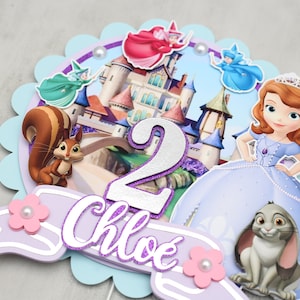 Cake Topper Princess Sofia, Cake Topper Disney Princess Sofia, Cake Topper Theme Princess Sofia, Princess Sofia Birthday, Princess Sofia