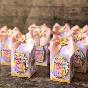 Princess Favor Boxes, Princess Party Decorations, Princess Party Favor Box, Princess Decor Party, Princess Favor Bags, Princess Birthday
