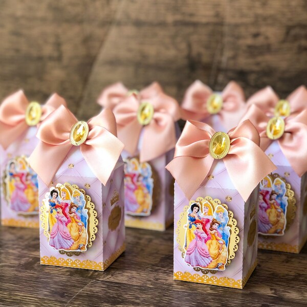 Princess Favor Boxes, Princess Party Decorations, Princess Party Favor Box, Princess Decor Party, Princess Favor Bags, Princess Birthday