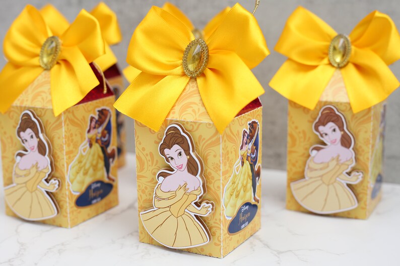 Beauty and the beast Favors beauty and the beast gifts Princess Favors Box Princess Favor Bag Princess Party Decoration