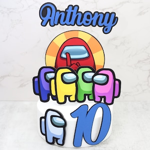 among us birthday, among us centerpiece, among us party decorations, among us party supplies, among us banner, among us cake, among us party