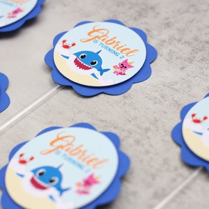12 Baby Shark Cupcake, Baby Shark Cupcake Toppers, Baby Shark Birtday Decorations, Baby Shark Cupcake Wrappers, Baby Shark Party Decorations