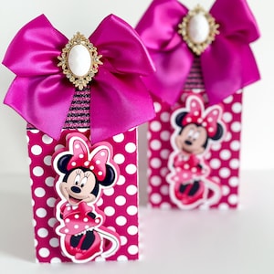Minnie box, Candy box minnie mouse, Minnie mouse party, Minnie mouse birthday, Minnie mouse birthday gift box, Personalized box