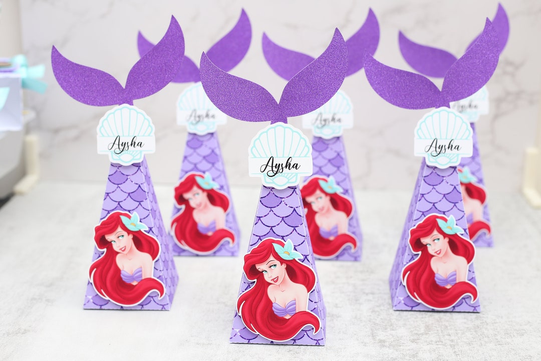 Little Mermaid Favor Box, Little Mermaid Party Decorations, Under the ...
