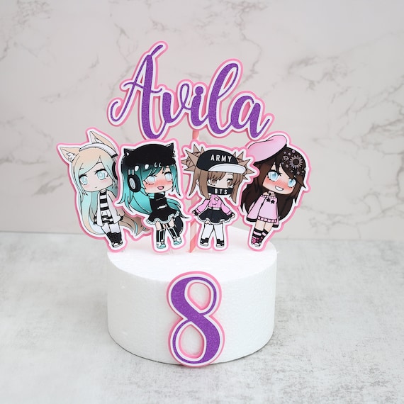 Gacha Life Cake Topper Gacha Life Personalized Cake Topper 