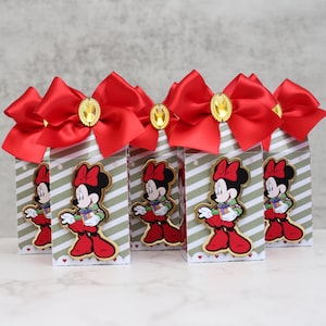 Minnie Mouse Favor Box, Minnie Mouse Favor Bags, Minnie Mouse Party Decorations, Minnie Mouse Party Supply, Minnie Mouse Party Favor