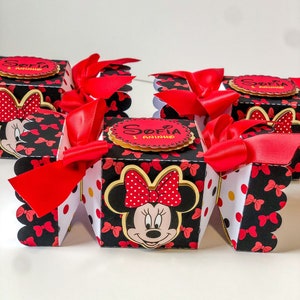 Minnie Mouse Candy Favor Box, Minnie Mouse Favor Bags, Minnie Mouse Party Decorations, Minnie Mouse Favors, Minnie Mouse Favor Box