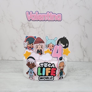 Toca Life Cake Topper, Toca Life World Cake Topper, Toca Life Birthday, Toca Life Party, Toca Life Party Decorations, Toca Life World