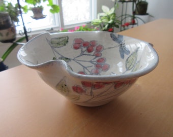 Soup Bowl, Cereal Bowl, Dessert Bowl, Wheel Thrown, Pottery, Ceramic, Hand Painted