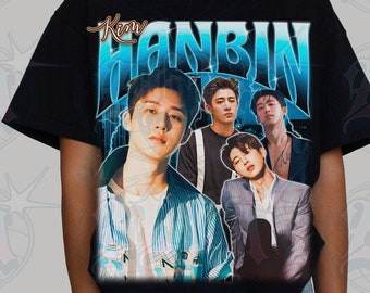 iKON B.I Hanbin Retro 90s Tee - iKON Kpop Shirt - Kpop T-shirt - Kpop Gift for her or him - Kpop Retro Bootleg Tee