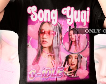 Camisa Gidle Songyuqi Bootleg: Moda K-pop de inspiración retro - Camisa Gidle - Camiseta Kpop - Kpop Merch - Regalo Kpop - Camisa Gidle Retro 90s