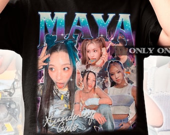 XG Maya Bootleg 90s Tee - xg Retro T-shirt - kpop Merch - Kpop Shirt - Jpop Shirt - Kpop Gift - XG Fan Tee - XG Maya Tee