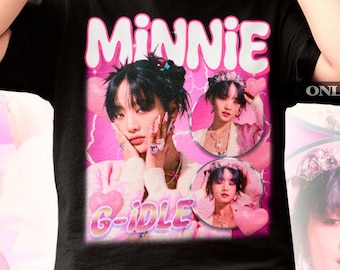 Gidle Minnie Bootleg Shirt: Exclusive K-pop Fan Apparel - Gidle Shirt - Kpop T-shirt - Kpop Merch - Kpop Gift - Gidle Retro 90s Shirt