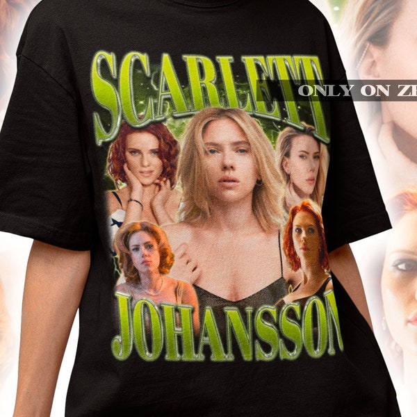 Scarlett Johansson Retro 90er Jahre T-Shirt – Scarlett Johansson Pullover – Scarlett Johansson Fan Shirt – Scarlett Johansson Merch – Scarlett Johansson