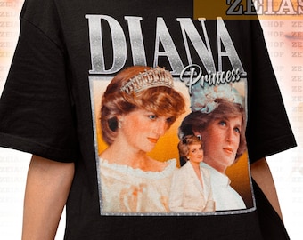 Chemise rétro princesse Diana, pull princesse Diana, hommage à la princesse Diana, princesse Diana de Galles, t-shirt hommage à la princesse Diana