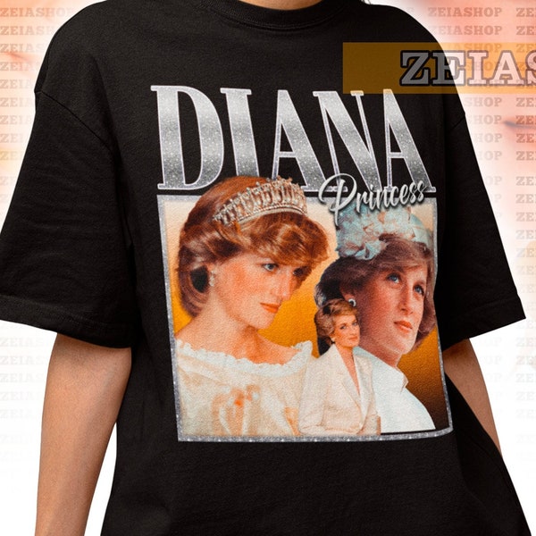 Chemise rétro princesse Diana, pull princesse Diana, hommage à la princesse Diana, princesse Diana de Galles, t-shirt hommage à la princesse Diana