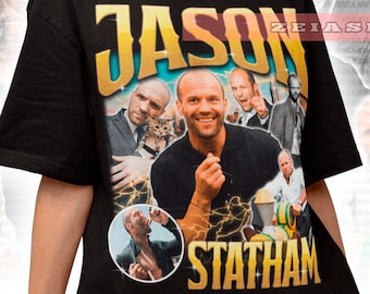 Jason Statham Retro jaren '90 Shirt - Jason Statham Merch - Jason Statham Cadeau voor haar of hem - Jason Statham Sweatshirt - Jason Statham Tee