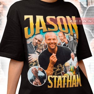 Jason Statham Retro 90er Jahre Shirt Jason Statham Merch Jason Statham Geschenk für Sie oder Ihn Jason Statham Sweatshirt Jason Statham Tee Bild 1