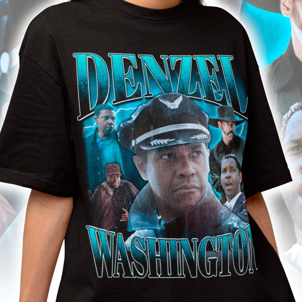 Denzel Washington Retro 90s Tee - Denzel Washington Sweater - Denzel Washington Merch - Equalizer 1 2, Flight, Glory, Malcolm Shirts