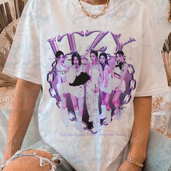 Itzy Y2K T-Shirt - Itzy Shirt - Kpop Shirt - Kpop Geschenk für sie oder ihn - Kpop Y2K T-shirt