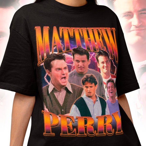 MATTHEW PERRY RETRO 90S T-shirt - Matthew Perry Homage Tshirt - Matthew Perry Sweatshirt - Matthew Perry Merch - Matthew Perry Fan Gift