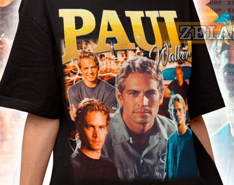Chemise Paul Walker limitée, t-shirt Paul Walker, produits dérivés pour les fans de Paul Walker, cadeau Paul Walker pour elle ou pour lui, chemise pour amateur de voiture Paul Walker