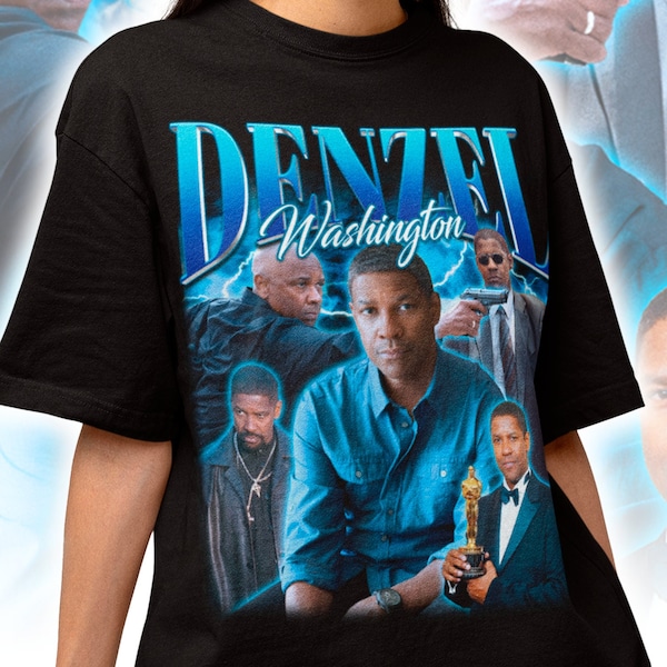 Retro Denzel Washington Unisex T-shirt - Denzel Washington Sweatshirt - Denzel Washington Fan Gifts For Her or Him - Denzel Washington Tee