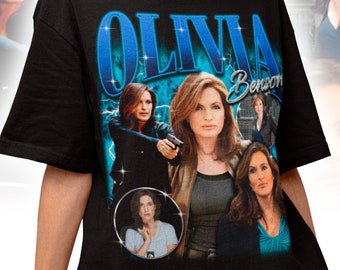 T-shirt rétro Olivia Benson - Chemise bootleg Olivia Benson - Cadeau Olivia Benson - T-shirt Mariska Hargitay - Hommage à Olivia Margaret Benson