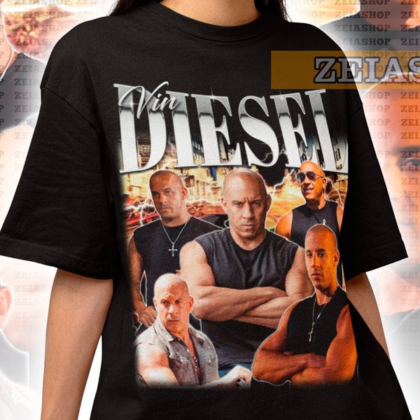 Retro Vin Diesel Shirt, Vin Diesel Retro 90er Jahre Sweatshirt, Vin Diesel Hommage, Vin Diesel Fan Geschenk, Auto Liebhaber Shirt, Vin Diesel T-Shirt