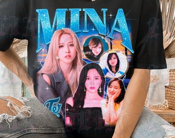 Twice Mina Retro Bootleg T-shirt - Twice Shirt - Kpop Shirt - Kpop Merch - Twice Clothing - Kpop Gift for he and him - Rap Hip hop Tee