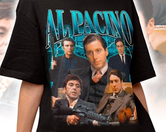 Maglietta retrò Al Pacino - Maglione Al Pacino - Maglietta da film classico - Regalo fan di Al Pacino - Merch Al Pacino - Camicia Michael Corleone di Al Pacino