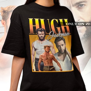 Hugh Jackman Retro 90s Shirt Hugh Jackman T-shirt Hugh Jackman Hoodie Hugh Jackman Sweatshirt Hugh Jackman Fan Gift Hugh Jackman image 1