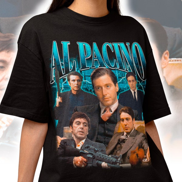 Maglietta retrò Al Pacino - Maglione Al Pacino - Maglietta da film classico - Regalo fan di Al Pacino - Merch Al Pacino - Camicia Michael Corleone di Al Pacino