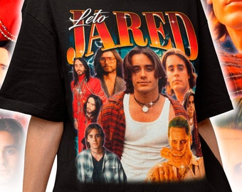 Chemise Jared Leto rétro - pull Jared Leto - sweat à capuche Jared Leto - chemise de fan Jared Leto - Merch Jared Leto - hommage Jared Leto